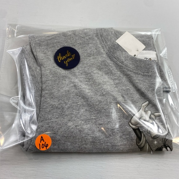 Walt Disney World Kids Vintage Gray 2004 Mickey Goofy Donald Pluto T-Shirt Sz 4T - Picture 9 of 9